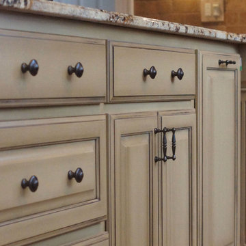 Madison Hall subdivision- Marietta: White to Faux stain finish
