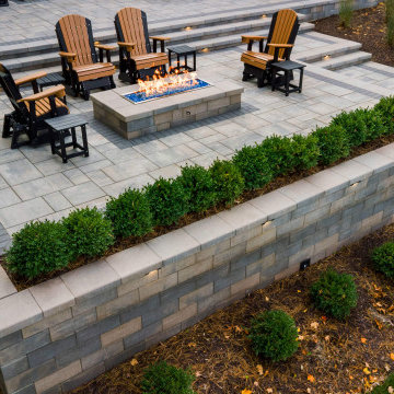 Transforming a Steep Lakefront Slope into an Entertaining Patio | Horton, MI