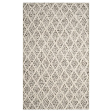 Safavieh Natura Nat711A Solid Color Rug, Ivory/Stone, 2'3"x8'0" Runner