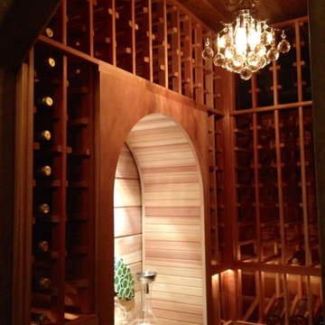Custom Wine Cellar with Decanting Space