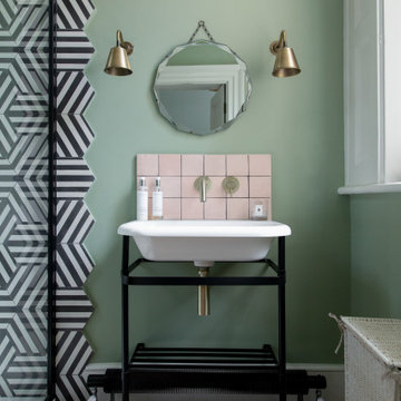 An elegant and stylish traditional bathroom - all connected with home control