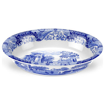 Spode Blue Italian Oval Rim Dish