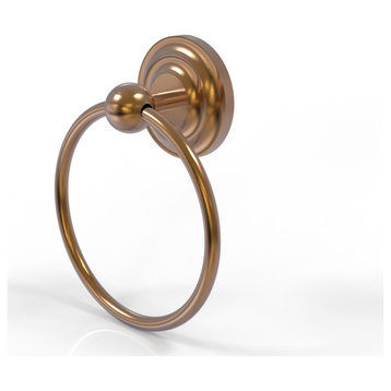 Que New Towel Ring, Brushed Bronze