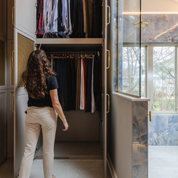 Moody Bathroom and Fun Laundry Room