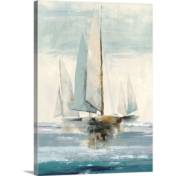 "Quiet Boats I" Wrapped Canvas Art Print, 18"x24"x1.5"
