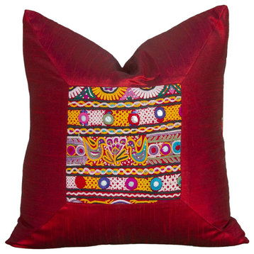 Kiana Indian Silk Decorative Pillow