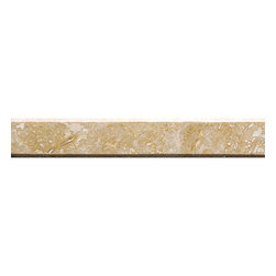 Gold Dust Polished 1 3/8&times;9 Ridgeline Travertine Mouldings - Products