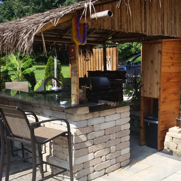 Custom Tiki Bar Cabinet