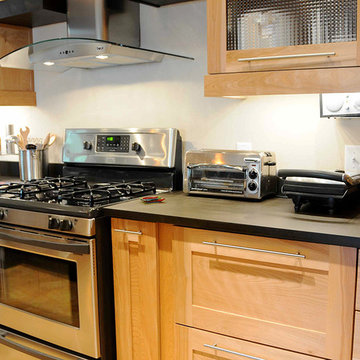 Custom cabinets and new placement of stove - So End Cape