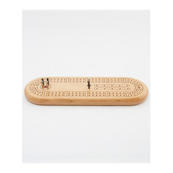 Compact Cribbage Board with Beautiful Pegs - Small - Board Games And Card Games