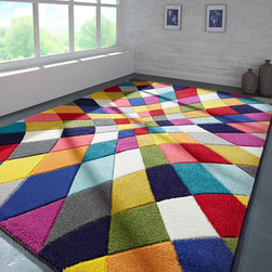 Spectrum Rhumba Multicoloured Rugs - Floor Rugs