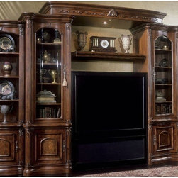AICO Furniture - Villagio Entertainment Center in Hazelnut - 58091-44 - Furniture