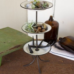 WHITE ENAMELWARE 3-TIERED SERVER - Products