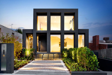 Large contemporary exterior in Melbourne.