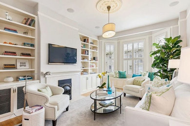 Living room - transitional living room idea in San Francisco