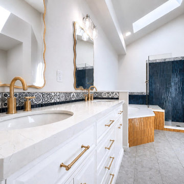Gunbarrel Contemporary Art Deco Master Bathroom