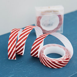 red stripe glitter tape - Home Accessories & Decor
