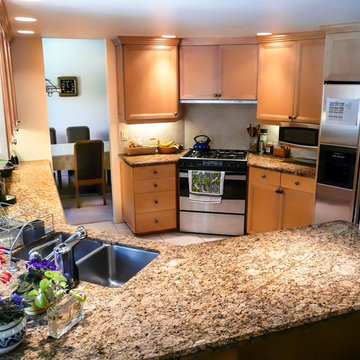 Angled Wall Transforms Corridor Kitchen
