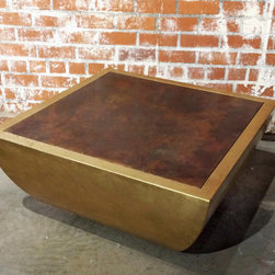 Sculpted Steel Coffee Tables - Coffee And Accent Tables