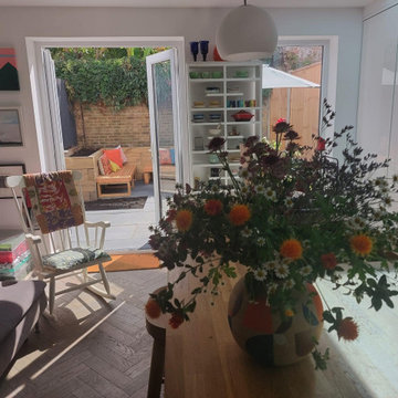 Tropical Courtyard Garden View from Kitchen–Dining Area