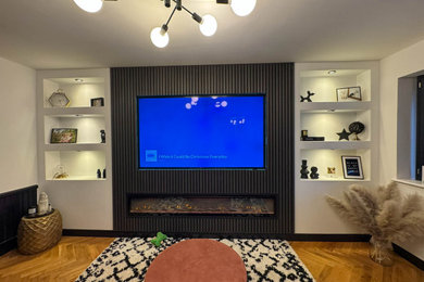 Media Wall and Handrail Carpentry and Interior Decoration in London