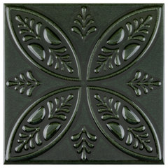 Tiplex Valvede Black Ceamic Wall Tile - Contempoay