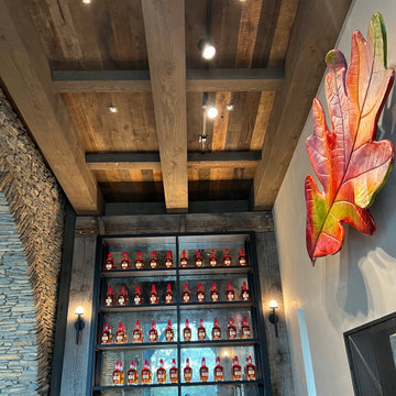 VIP tasting room.. Bourbon room.. ceiling board, floors and more. Bourbon blend!