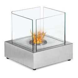Ignis Cube 12" x 12" Tabletop Ceramic Ventless Ethanol Fireplace TTF-015 - Tabletop Fireplaces