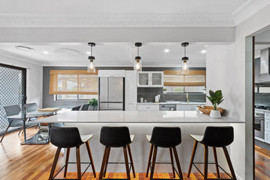 Inspiration for a contemporary kitchen remodel in Brisbane