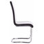 Modern Set of 2 Chairs Upholstered, Faux Leather With Chrome Plated Base, White