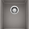 Blanco 513422 18.1"x13.78" Granite Single Undermount Kitchen Sink, Metallic Gray