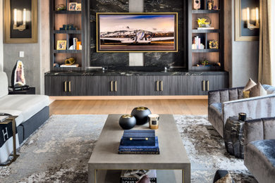 Example of a minimalist home design design in Houston