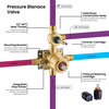 Circular Pressure 3-Function Shower System, Rough-In Valve, Brushed Gold