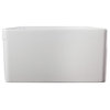 White 30" Decorative Lip Single Bowl Fireclay Farmhouse Kitchen Sink