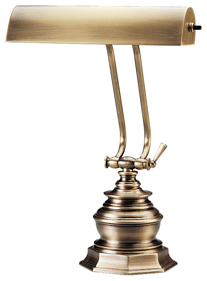 Desk/Piano Lamp, Antique Brass - Traditional - Desk Lamps - by Eager ...