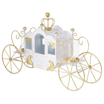 Wedding Day Carriage Candle Holder, 25.5 Inches