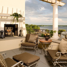 outdoor fireplace