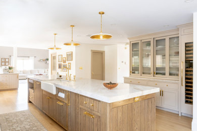 Transitional kitchen photo in Boston