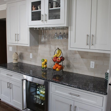 Starmark Beaded Inset Kitchen in Maple Knottingham Repose Grey & Peppercorn