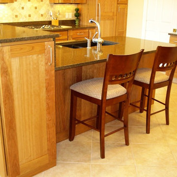 Simply Charming Contemporary Cherry Kitchen- Remodel