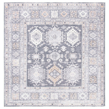 Safavieh Serapi Sep366F Traditional Rug, Gray and Beige, 6'7"x6'7" Square