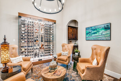Wine cellar - modern wine cellar idea in Dallas