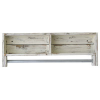 Rustic Towel Rack Shelf, White