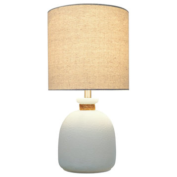 40141, 19 1/2" High Modern Glass Table Lamp, Pale Blue Glass Finish