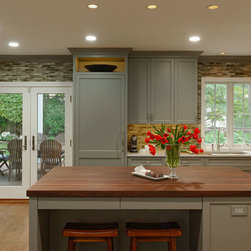 Chevy Chase, MD &ndash; Transitional &ndash; Peruvian Walnut Kitchen Island Countertop - Kitchen Countertops