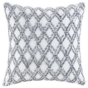 100% Cotton Embroidered Square Pillow,II30-1078