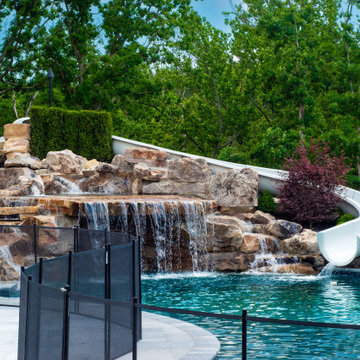 Inground Pool with Waterslide, Grotto and More!