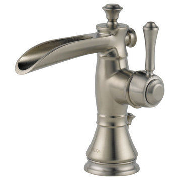 Delta Cassidy Single Handle Channel Bathroom Faucet, Stainless, 598LF-SSMPU