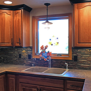 Kitchen Design: StarMark Cabinetry Royale Door Style, Hickory Doors in Toffee