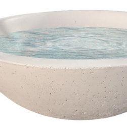 Delta Concrete Scupper Bowl - Outdoor Fountains And Ponds